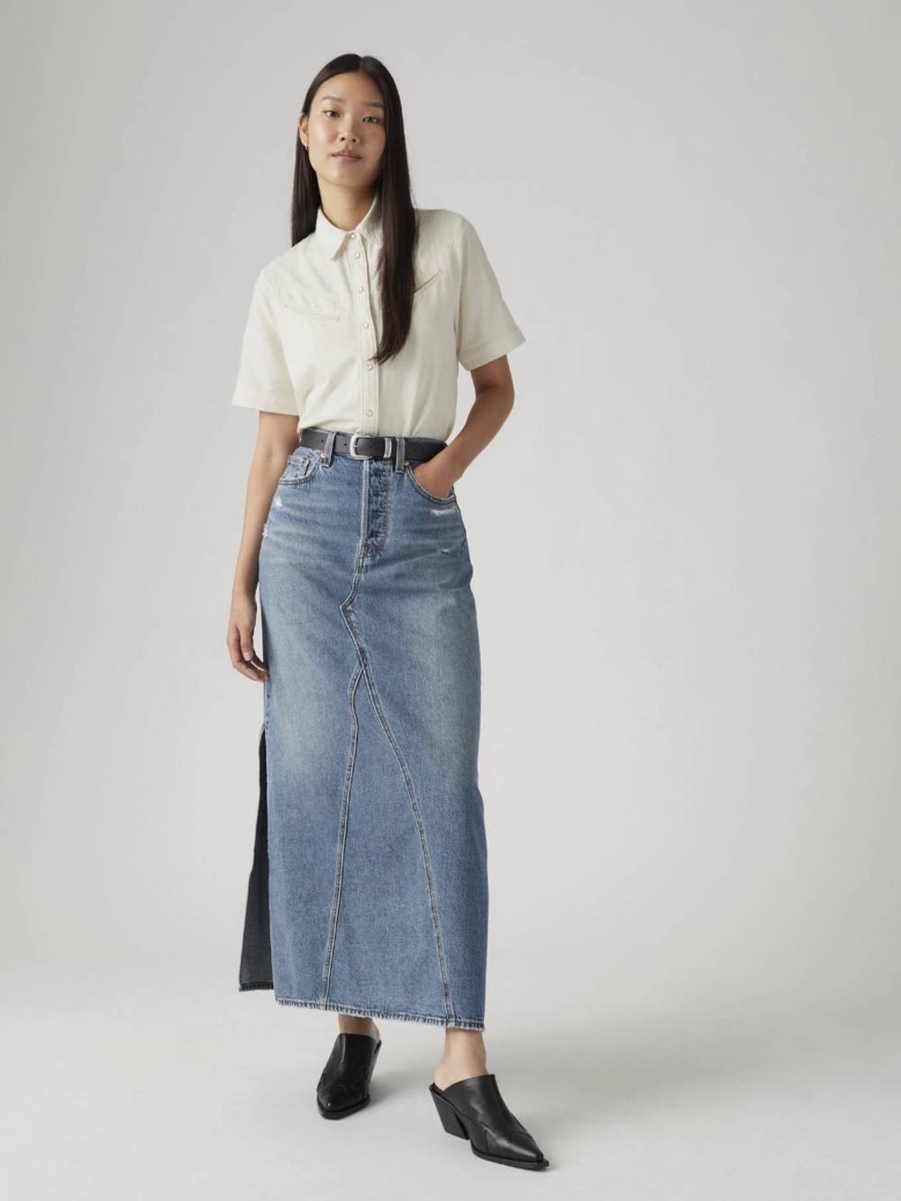 Levi’s long icon skirt